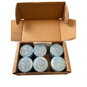 HOME INTERIORS 6 Linen Fresh COMPOTE VOTIVE CANDLES